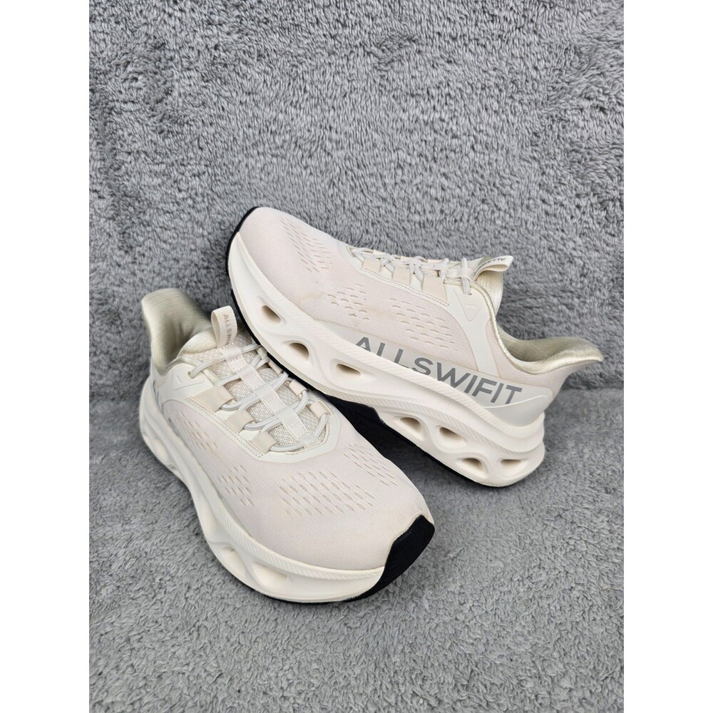 ALLSWIFIT Women Cushion Running Shoes AWUMRS2506 Cream Off White Size 8.5 EUR 40